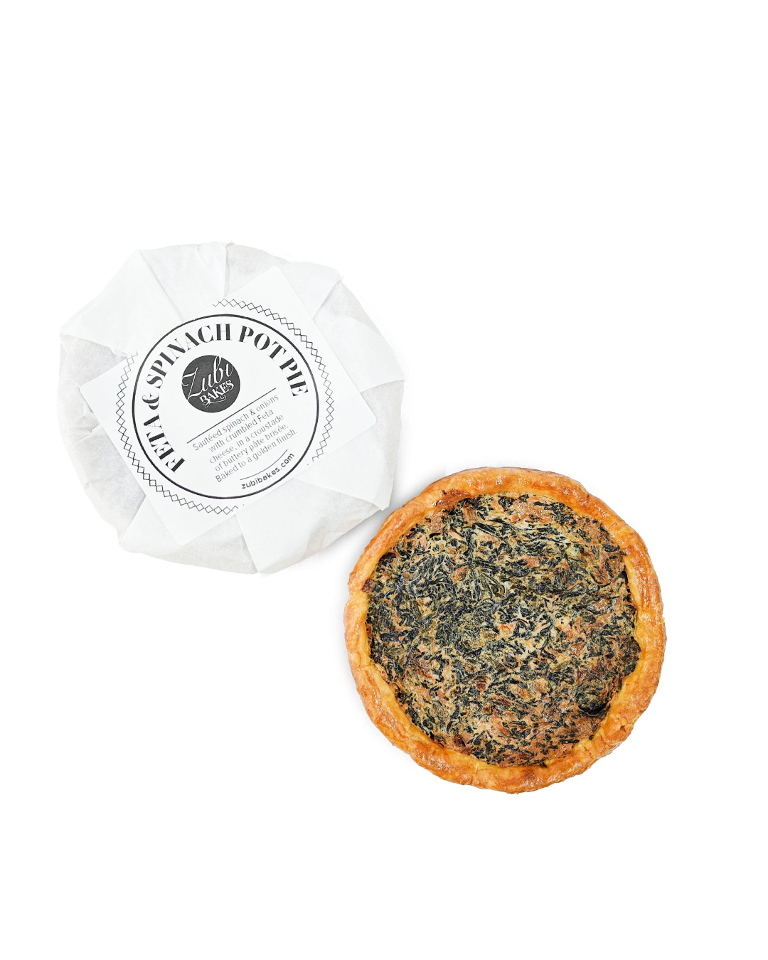 ZUBI BAKES FETA N SPINACH PIE